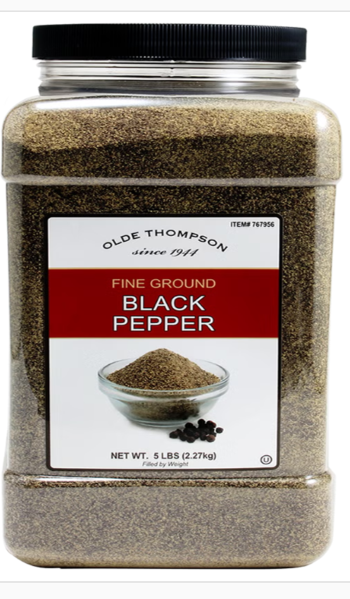 (image for) Black Pepper Fine Ground 5lbs